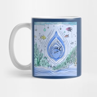 Colorful Fishes &  Ocean Salt Water Aquarium Fishes And Corals. Mug